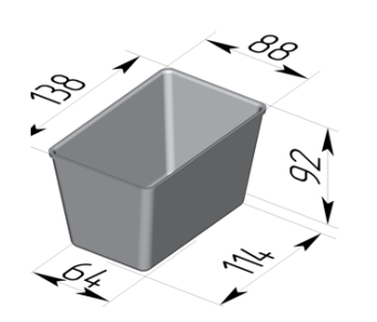 Форма для хлеба 138x88x92мм Spika в ШефСтор (chefstore.ru)